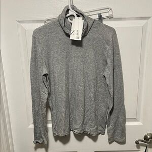 Zara Heather Gray Cowl Neck Sweater